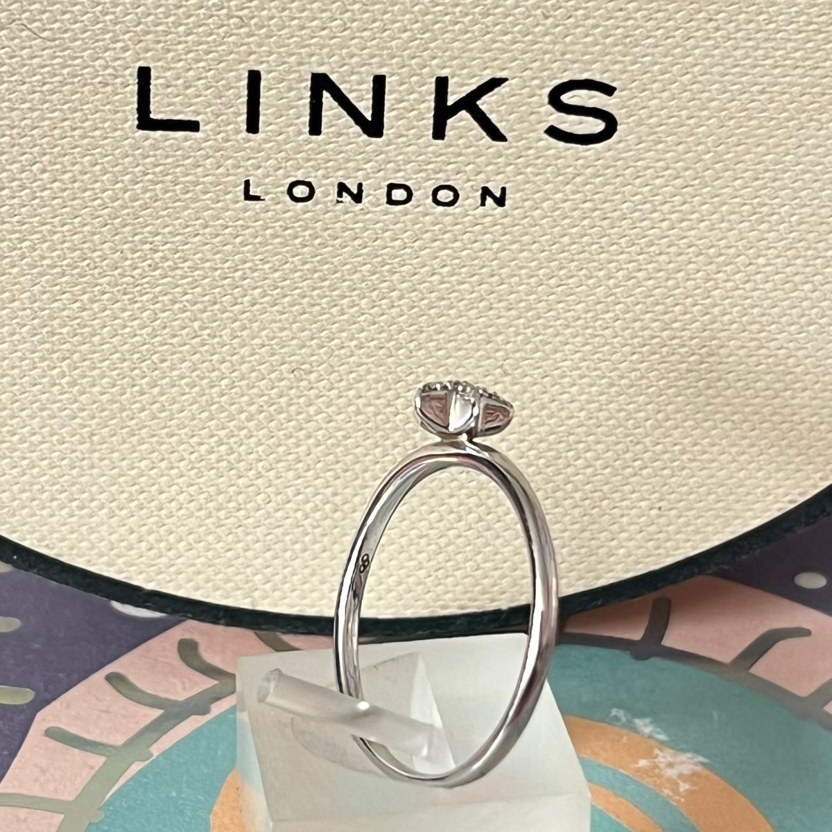 Links of London Essentials Star Crystal Ring Size P