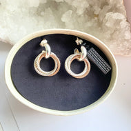 Links of London Aurora Two Colour Cluster Hoop Earrings from the Aurora Collection