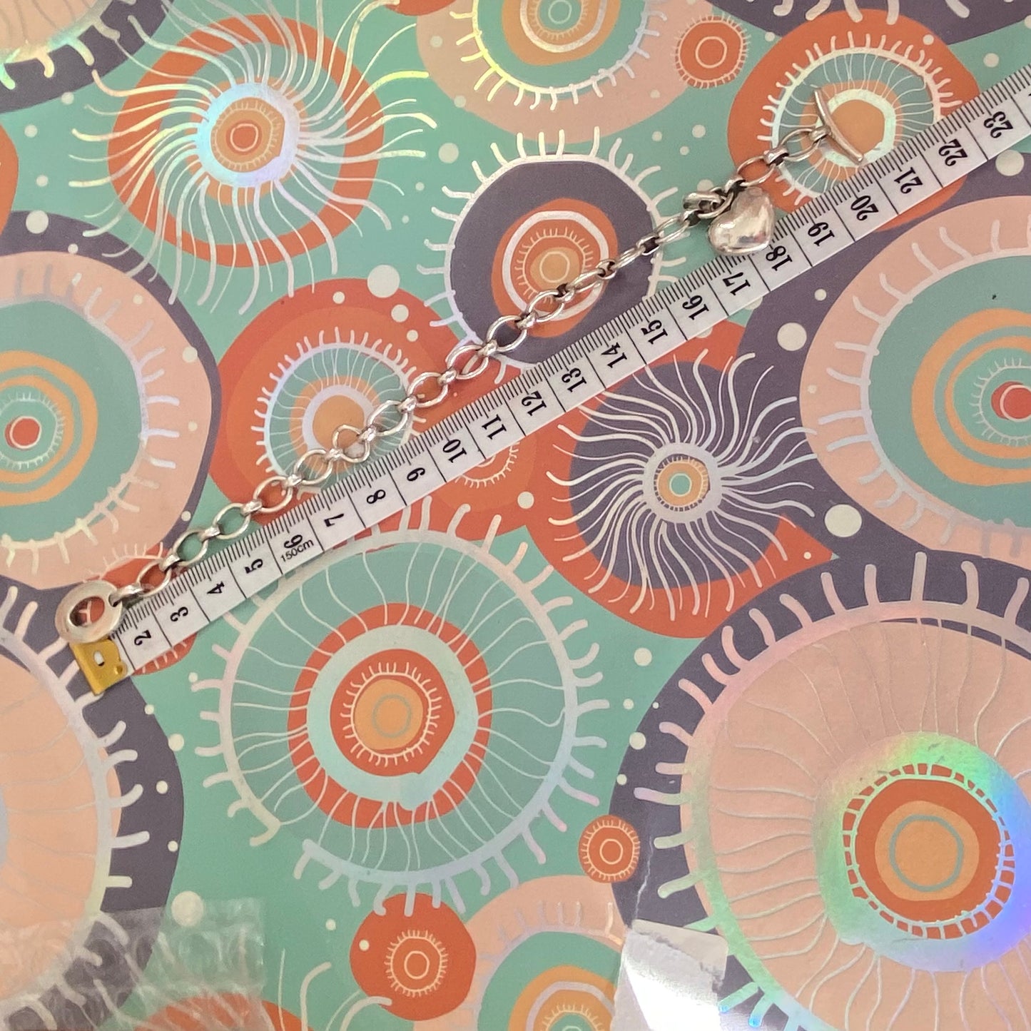 Links of London T-Bar Bracelet with Puffed Heart Charm.