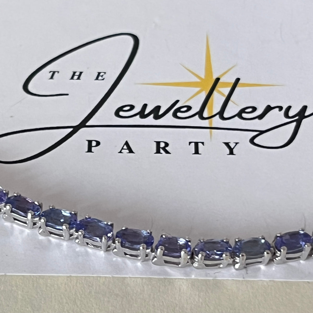 New! Natural Tanzanite Tennis Bracelet crafted from 925 Sterling Silver