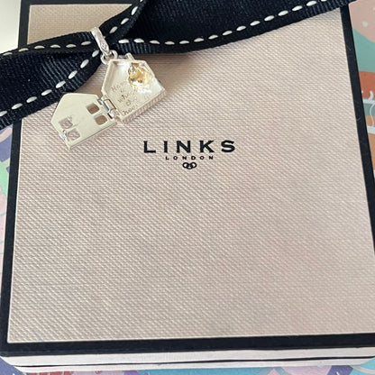 Links of London 'Home Is Where The Heart Is' Charm, Sterling Silver, 18k Gold Vermeil Heart.  Be the first to gift this.