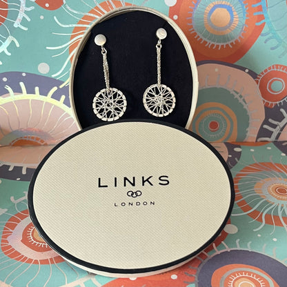 Links of London Sterling Silver Dream Catcher Earrings