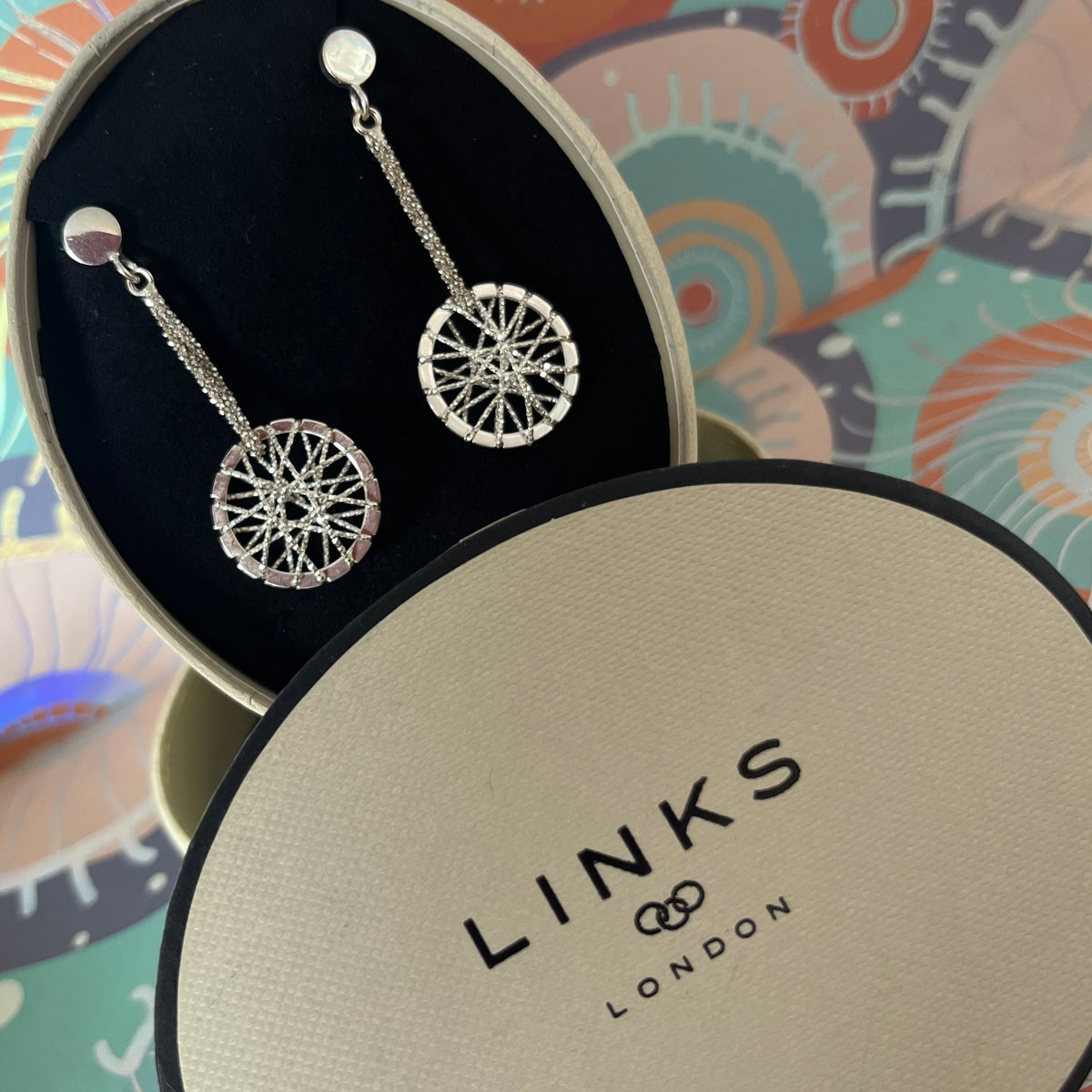 Links of London Sterling Silver Dream Catcher Earrings