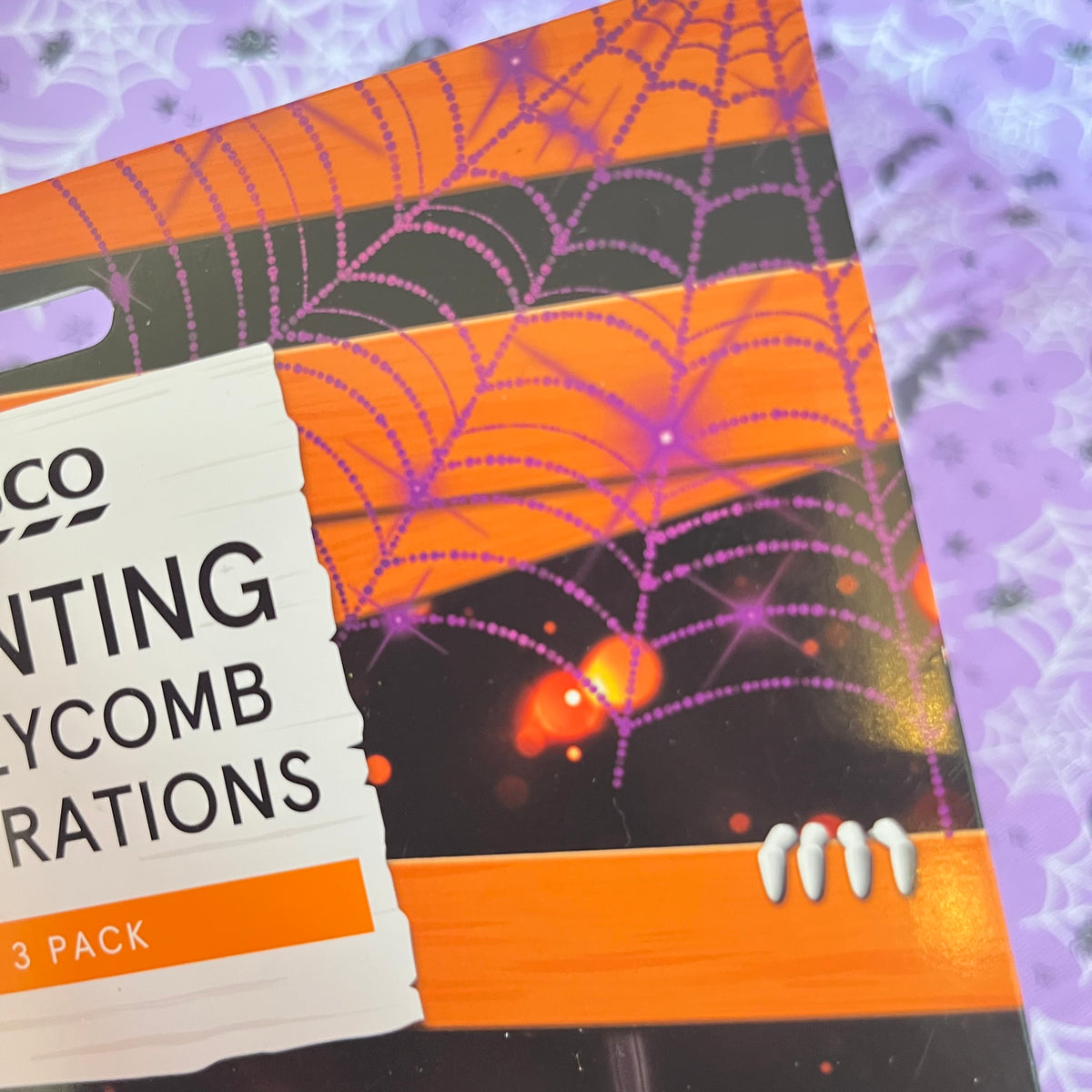 Haunting Honey comb Decorations 3 pack