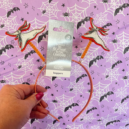 Disney The Nightmare Before Christmas Zero Boppers from George Home featuring glittery Zero character springs.