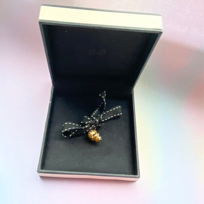 Links of London Halloween Black 18K Vermeil Skull Charm