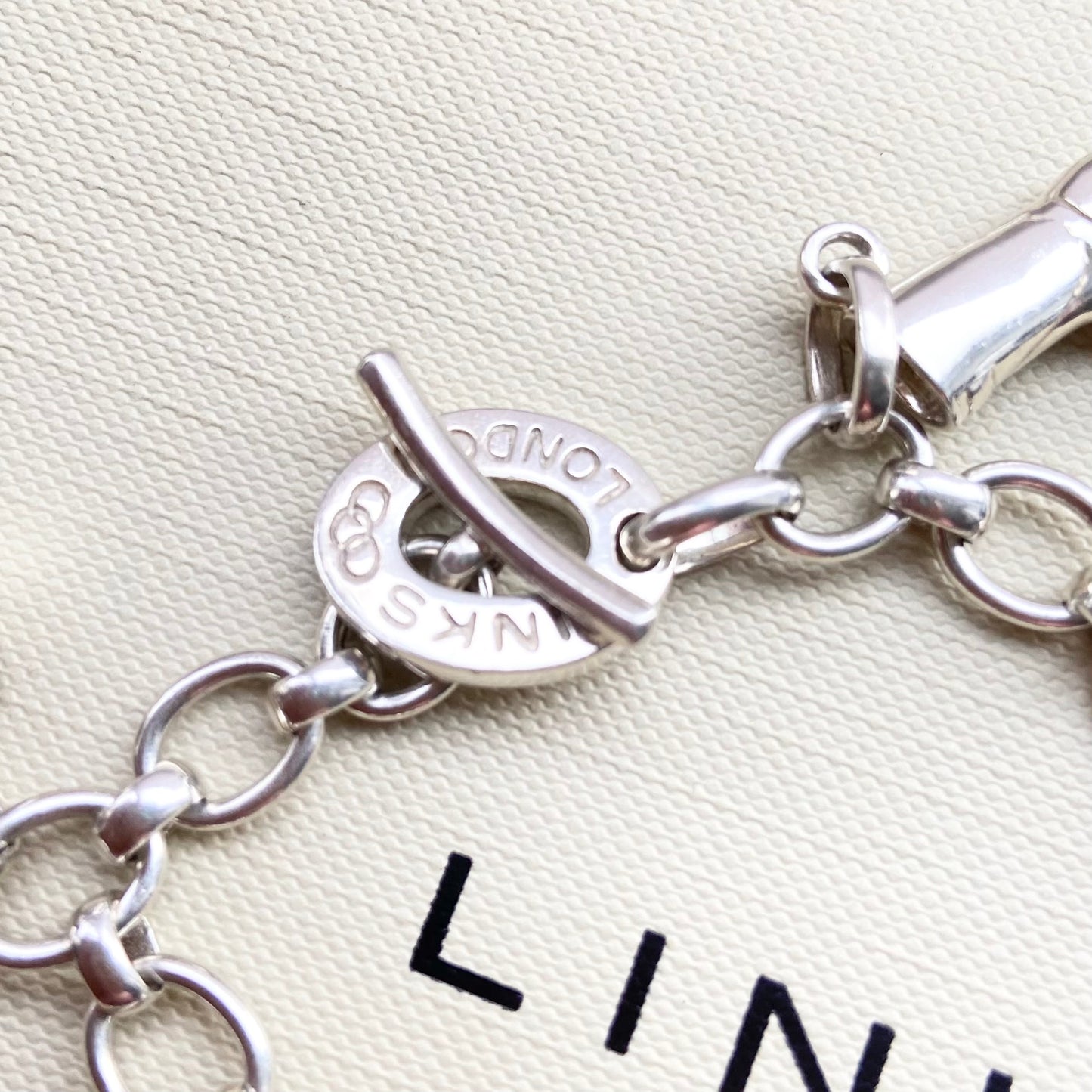 Links of London  Very rare Sterling Silver Bracelet including the charms preloved