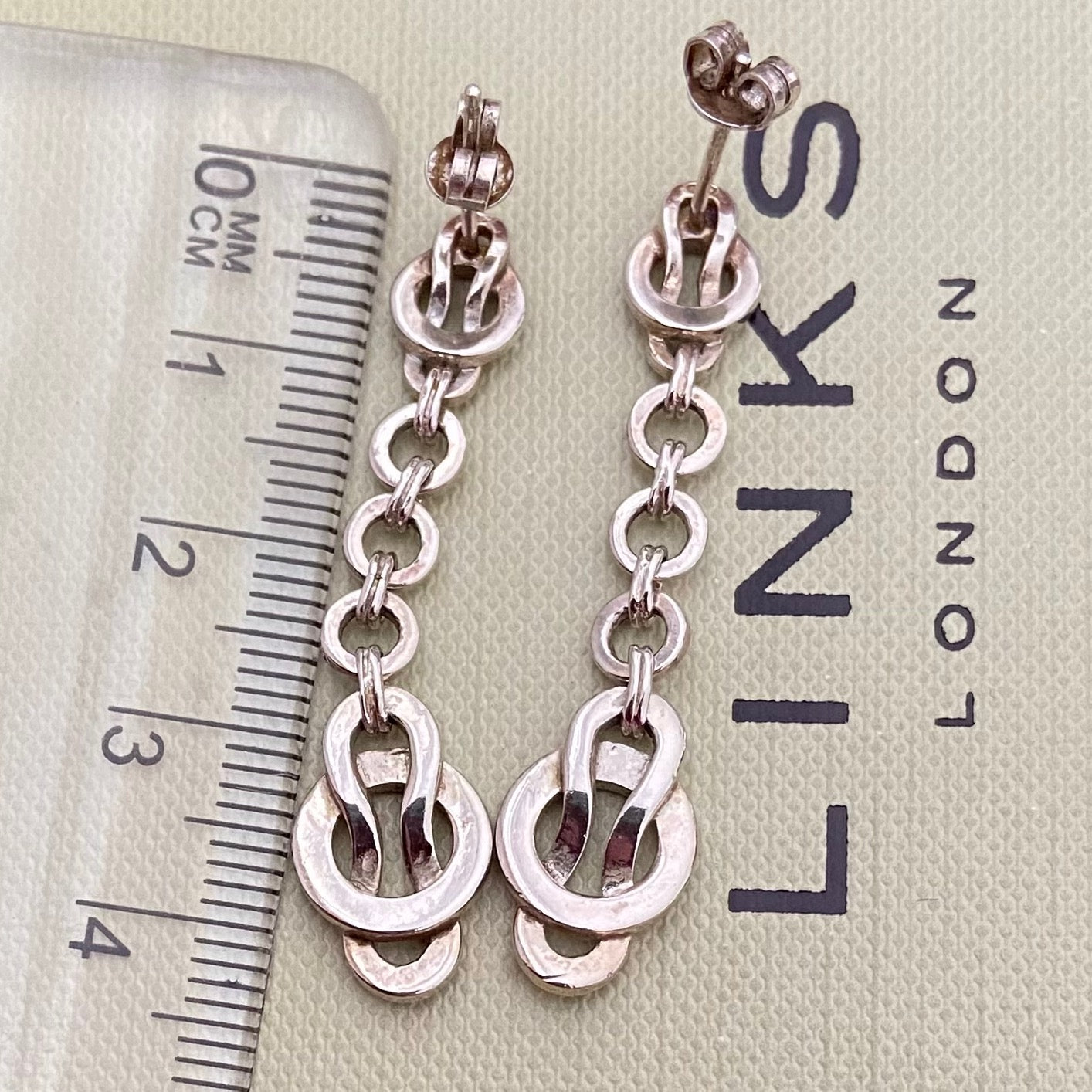 Authentic Links of London Sterling Silver Love Knot Earrings