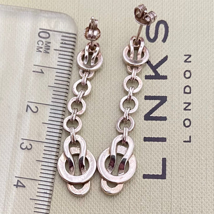 Authentic Links of London Sterling Silver Love Knot Earrings