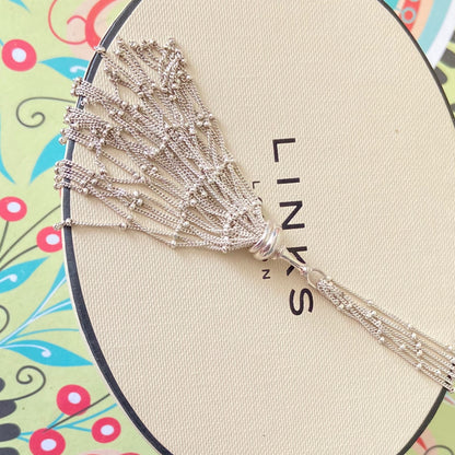 Links of London  Multi Strand Rain dance Necklace with Tassel