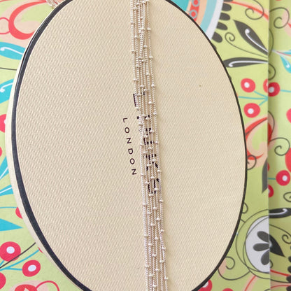 Links of London  Multi Strand Rain dance Necklace with Tassel