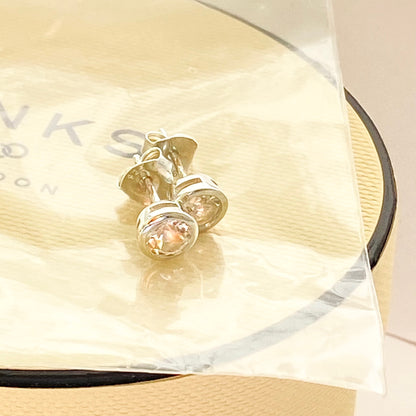 Sterling Silver Links of London Crystal Stud Earrings - New