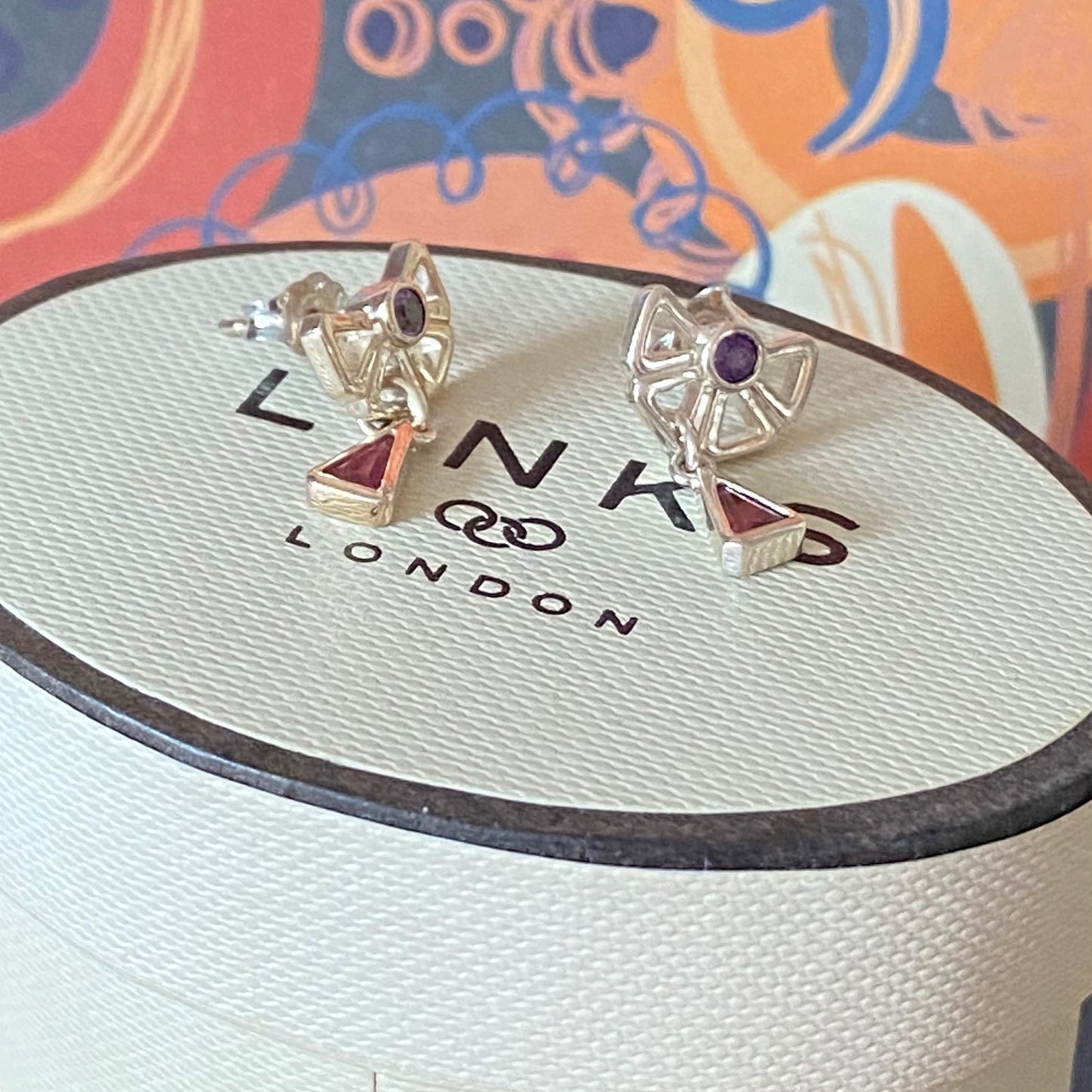 Links of London Sterling Silver Love me, Love me not Earrings
