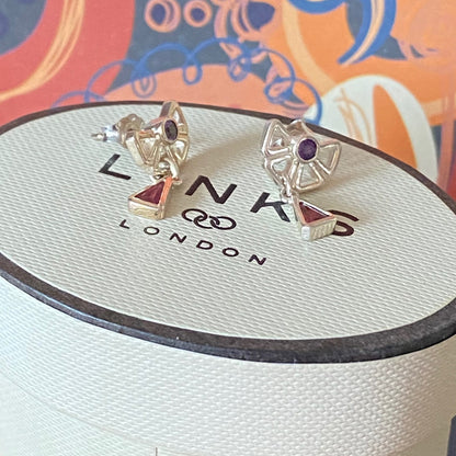 Links of London Sterling Silver Love me, Love me not Earrings
