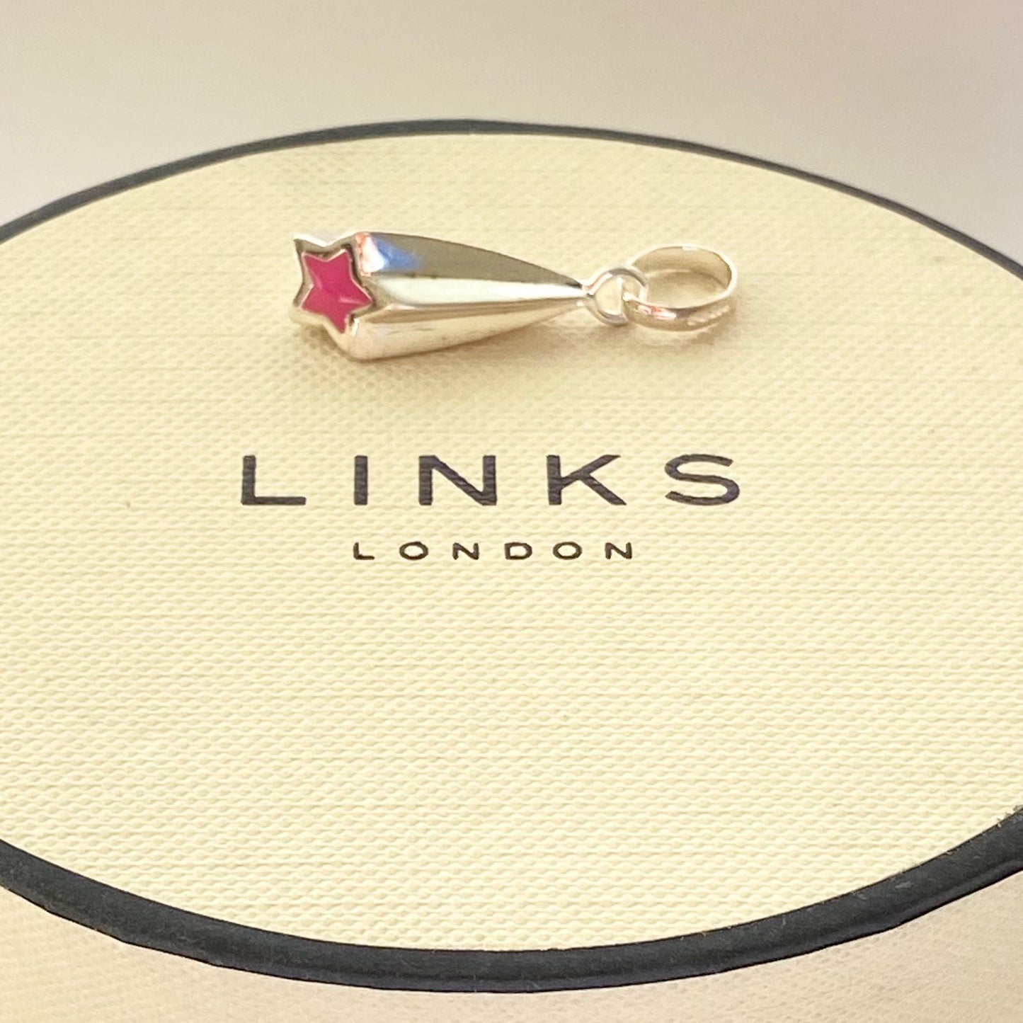 Links of London 925 Shooting Star with Red Enamel Charm