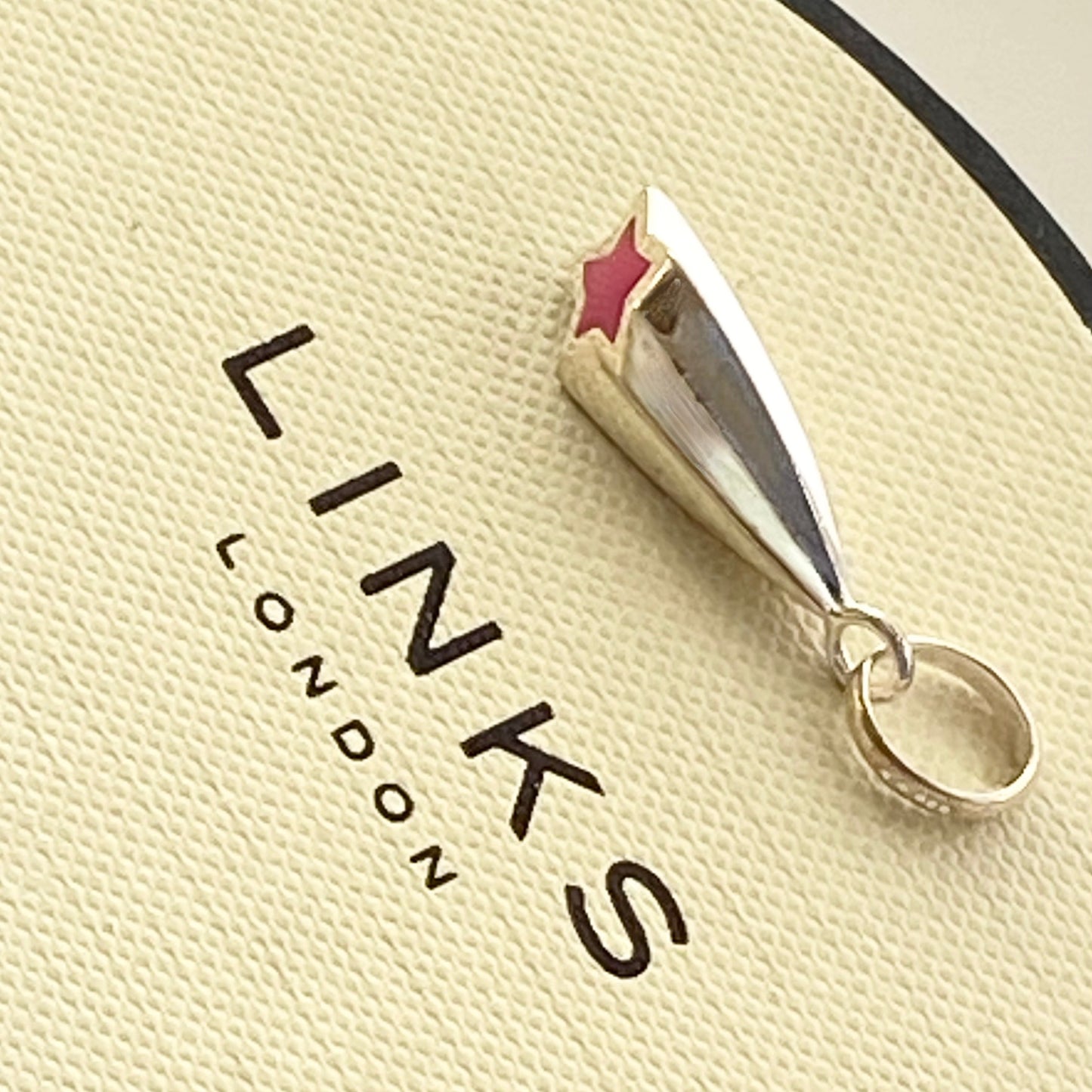 Links of London 925 Shooting Star with Red Enamel Charm
