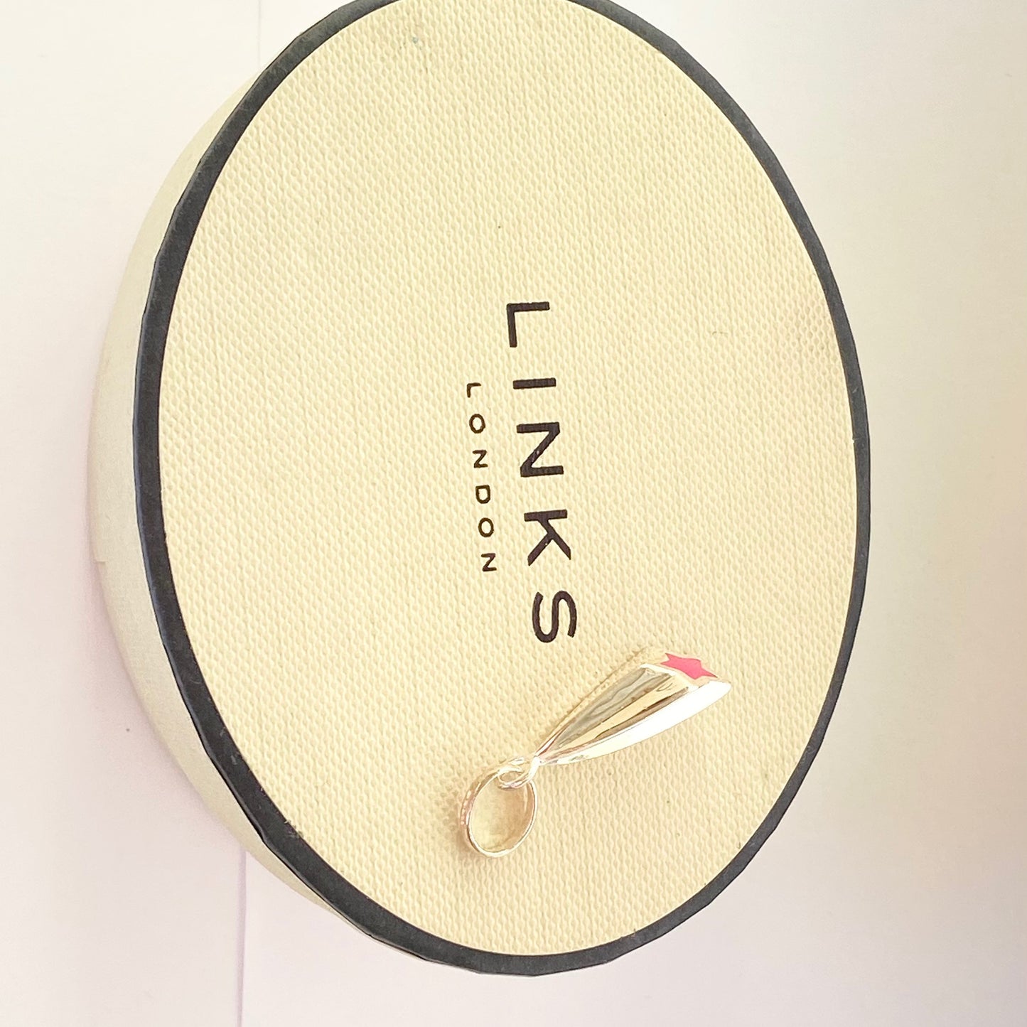 Links of London 925 Shooting Star with Red Enamel Charm