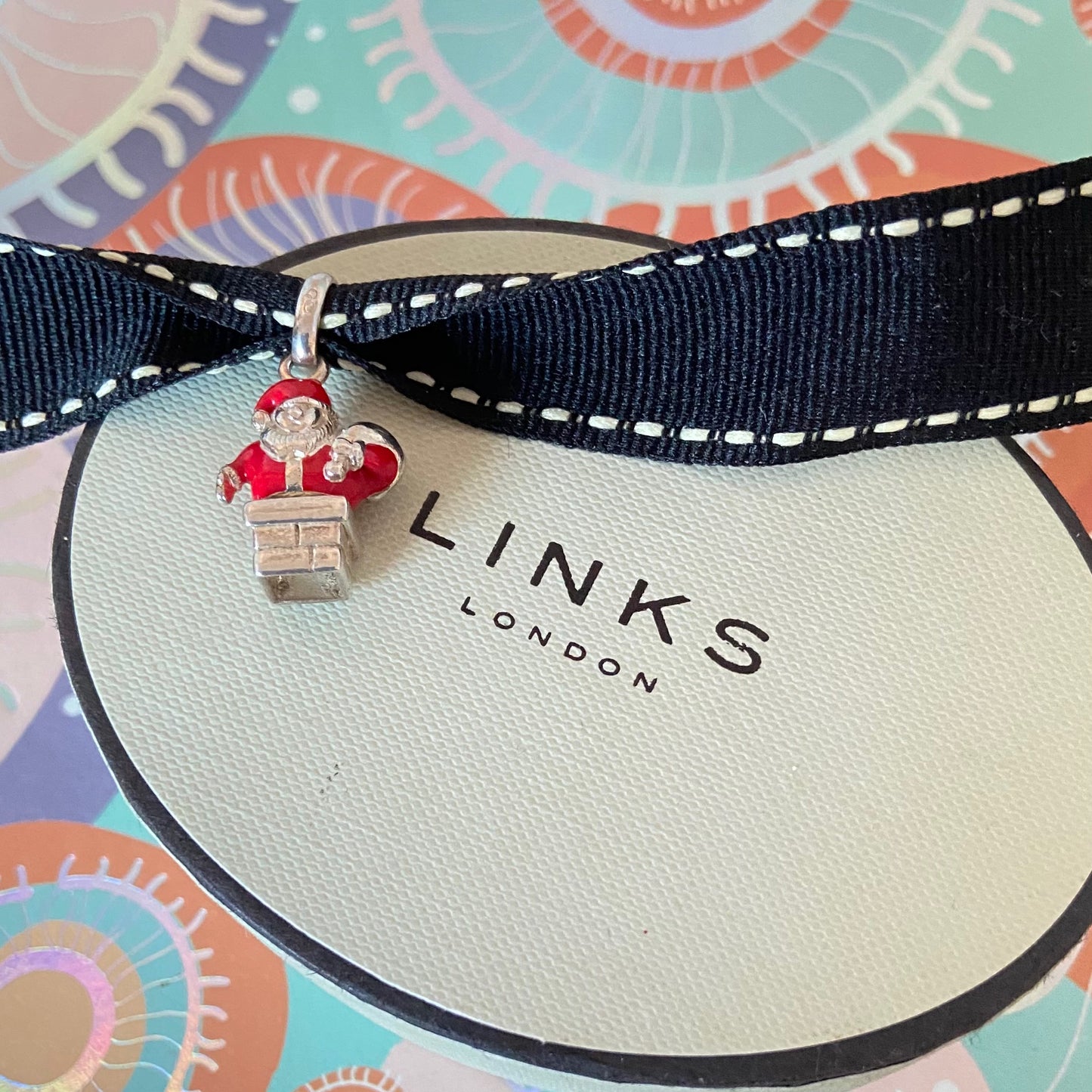 Santa Claus stuck in the chimney charm by Links of London