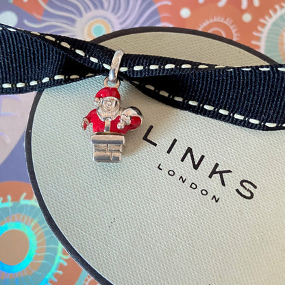 Santa Claus stuck in the chimney charm by Links of London