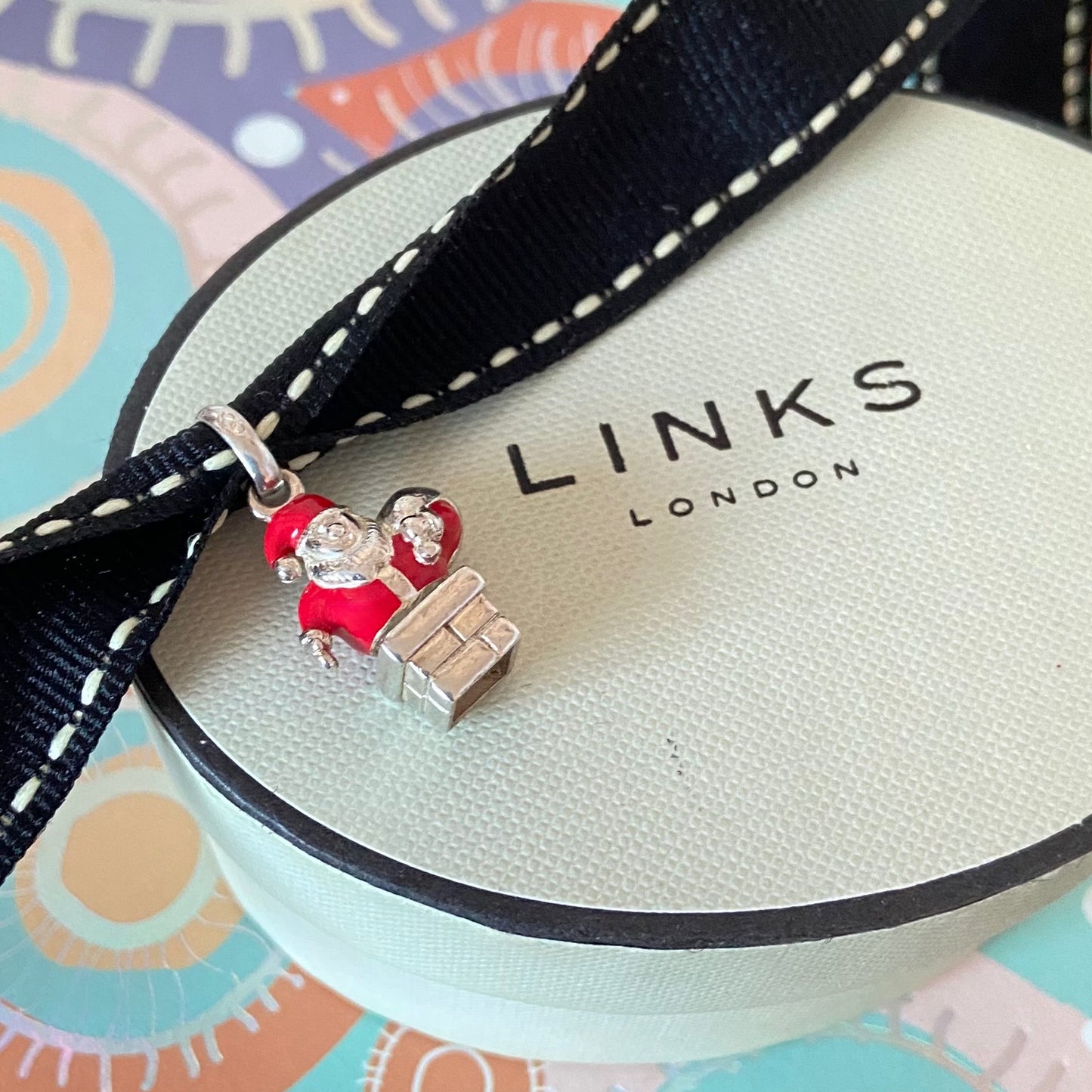 Santa Claus stuck in the chimney charm by Links of London