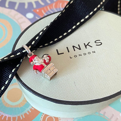 Santa Claus stuck in the chimney charm by Links of London