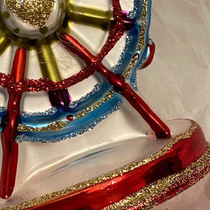 Ferris Wheel  Design Glass  Festive, Christmas Ornament