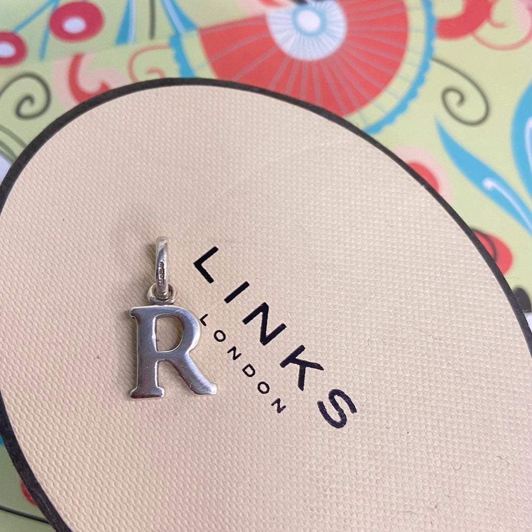 Links of London Sterling Silver Capital Letter R Charm