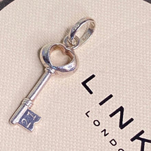 Load image into Gallery viewer, Links of London Sterling Silver Key of the door 21 years old,  Birthday Charm
