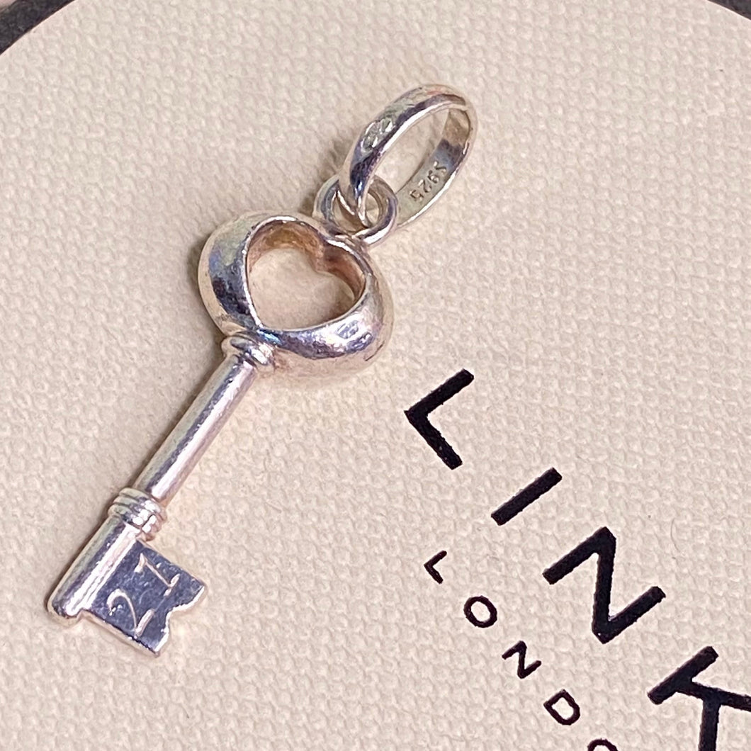 Links of London Sterling Silver Key of the door 21 years old,  Birthday Charm