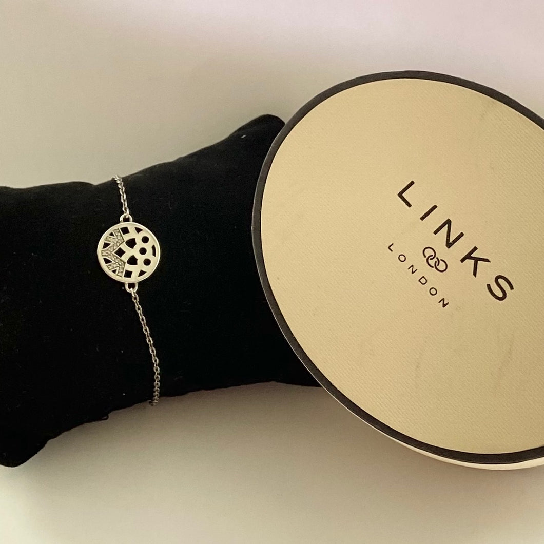 Links of London Silver Limited Edition Diamond Timeless Bracelet