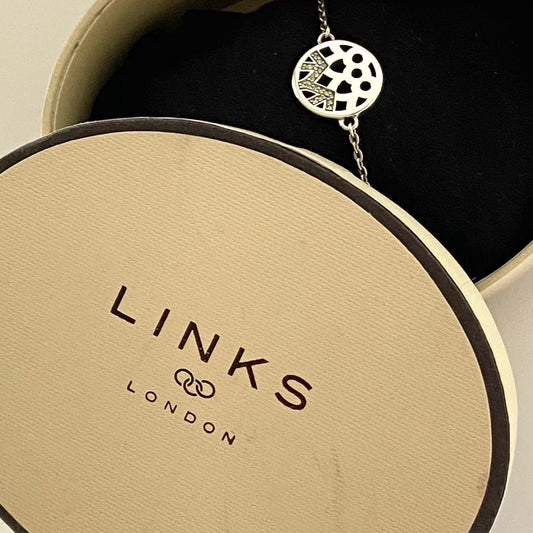 Links of London Sterling Silver Limited Edition Diamond Timeless Bracelet