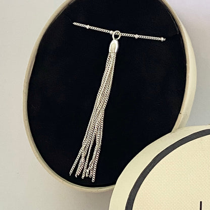 Links of London Sterling Silver Silk Row Necklace
