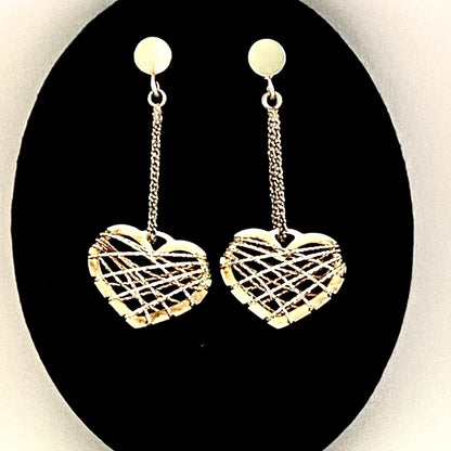 Authentic New Links of London Sterling Silver Dream Catcher Heart Earrings