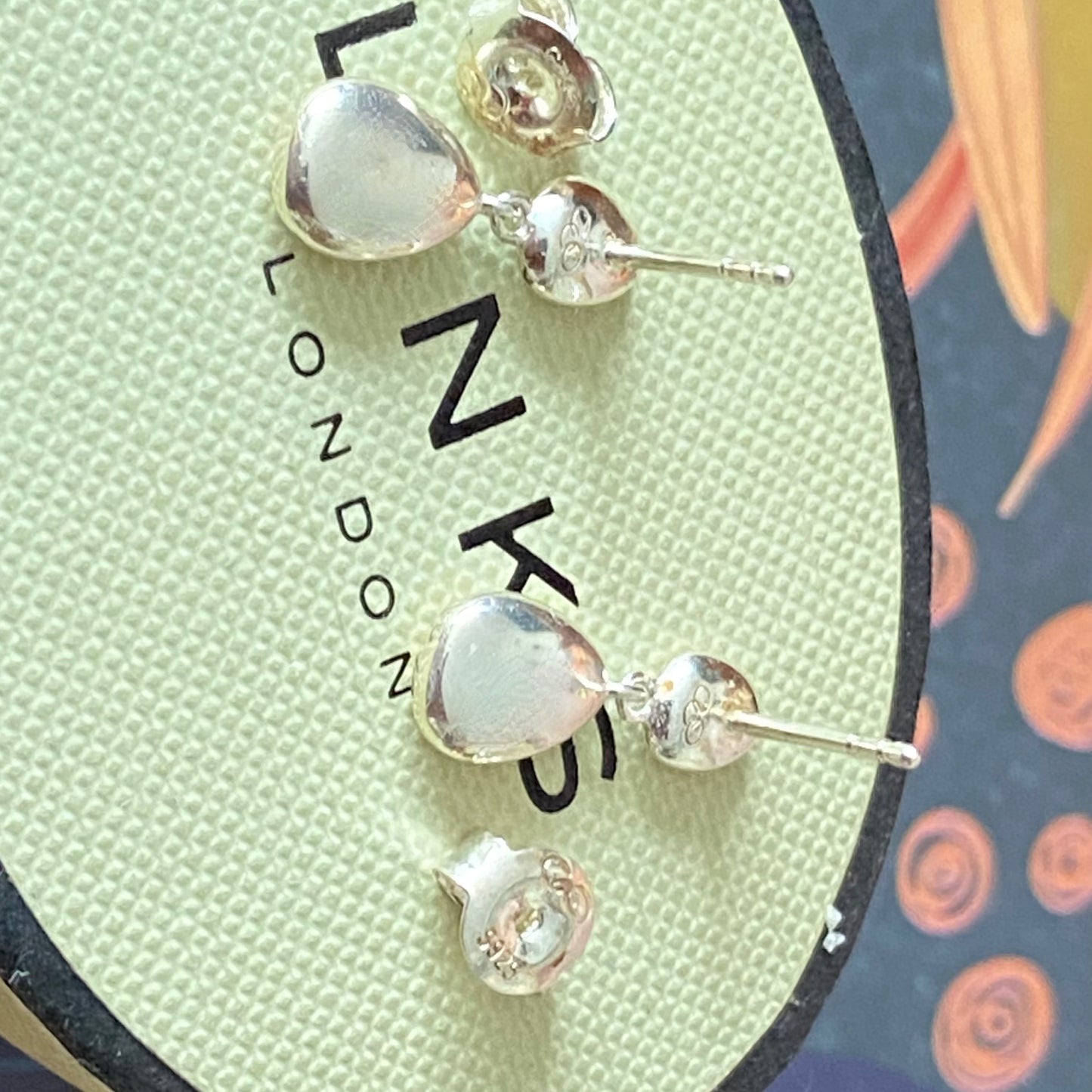Links of London Authentic Hope Sterling Silver and Diamond Pave Earrings