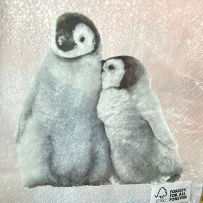 1 x Penguins Napkins 20 per pack can be used for Decoupage
