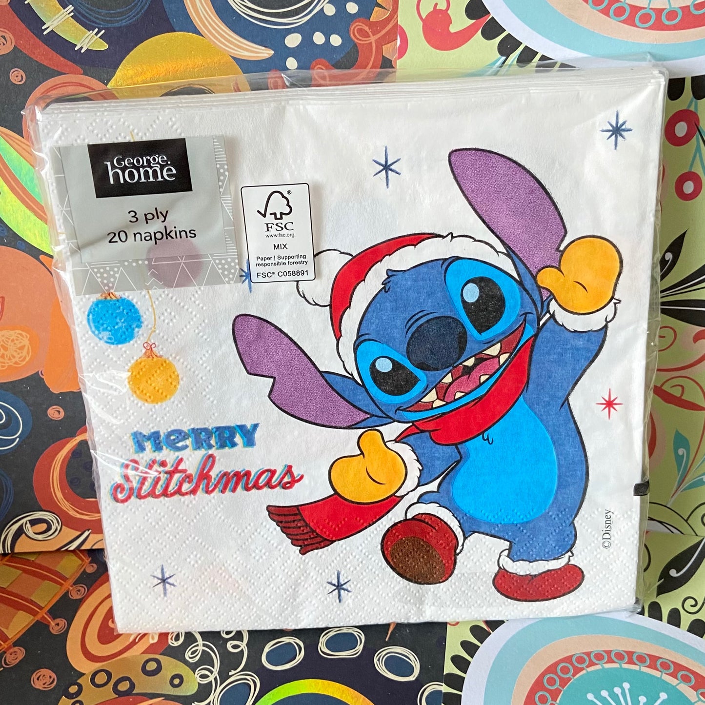 1 x packet of Stitch  Napkins 20 per pack can be used for Decoupage