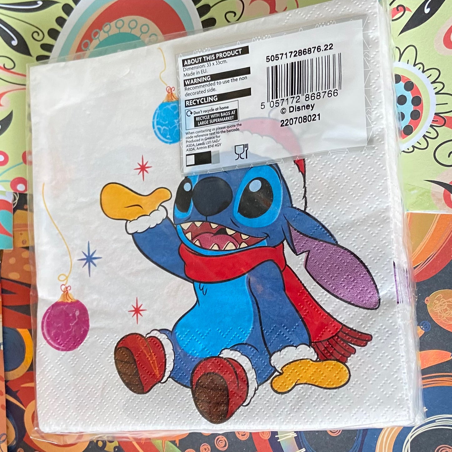 1 x packet of Stitch  Napkins 20 per pack can be used for Decoupage