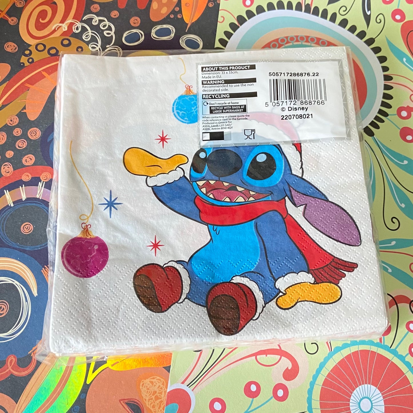 1 x packet of Stitch  Napkins 20 per pack can be used for Decoupage