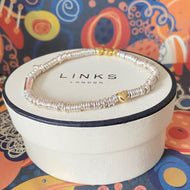 Authentic Links of London Heart XS Sweetie 925 sterling silver with 18k rose gold vermeil