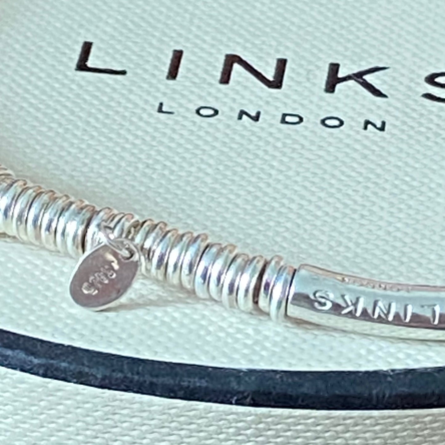 Authentic Links of London Heart XS Sweetie 925 sterling silver with 18k rose gold vermeil
