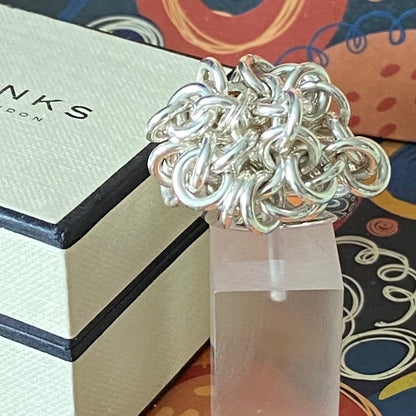Very Rare Sterling Silver Links of London Hope Chain Ring