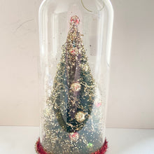 Load image into Gallery viewer, Christmas Tree Decoration in a Glass Dome. Beautiful Holiday Decoration
