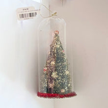 Load image into Gallery viewer, Christmas Tree Decoration in a Glass Dome. Beautiful Holiday Decoration
