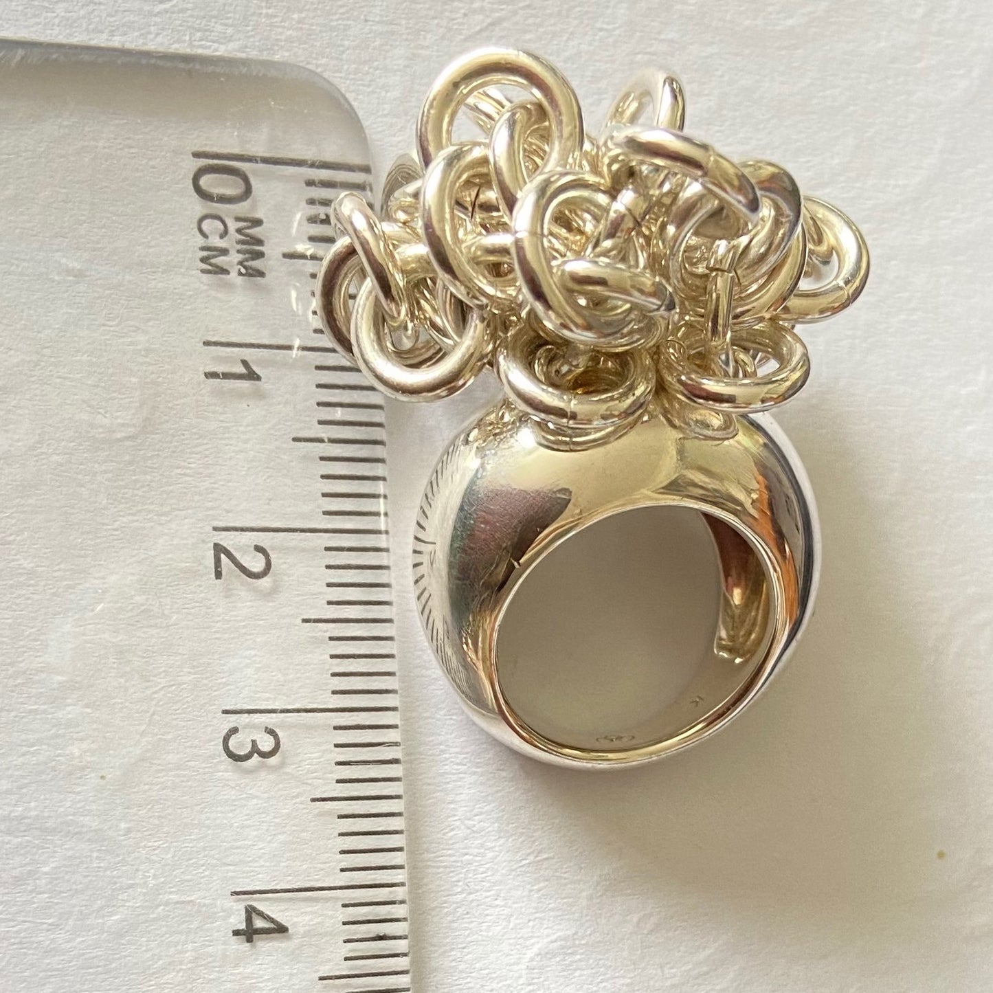 Very Rare Sterling Silver Links of London Hope Chain Ring