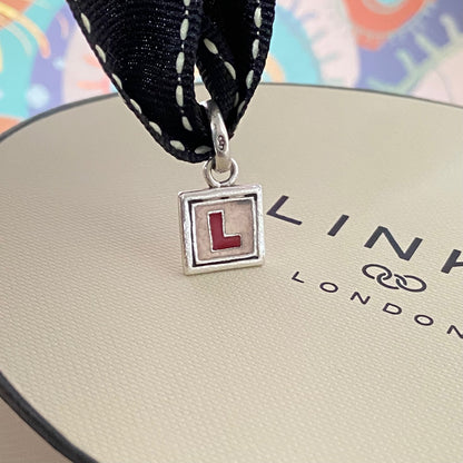Links of London Sterling Silver Learner Drivers Plate Charm