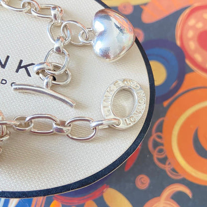 Links of London Fully Hallmarked Sterling Silver Larger Links T-Bar Bracelet