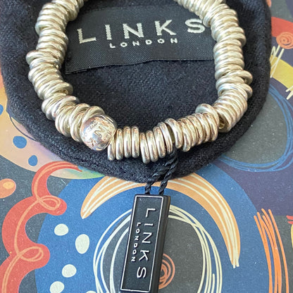 New Silver Links of London Iconic Sweetie Bracelet with original Link of London Tag.