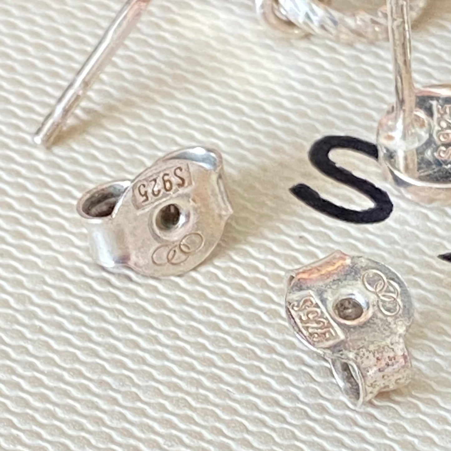 Links of London Sterling Silver Double  Mixed Metal Link Earrings from the Aurora Collection