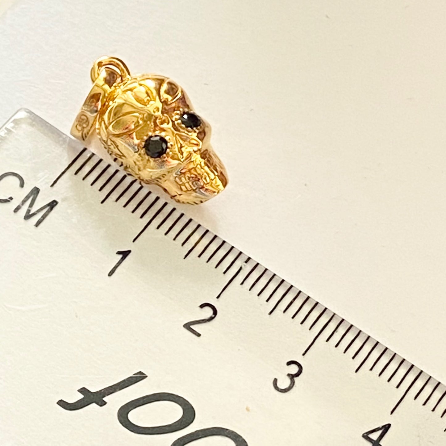 Links of London Halloween Black 18K Vermeil Skull Charm