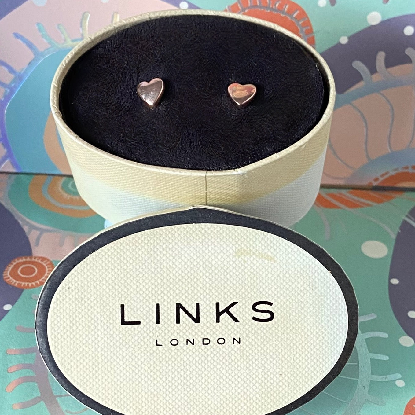 Links of London Gold 18kt vermeil, 925 Sterling Silver heart Stud earrings